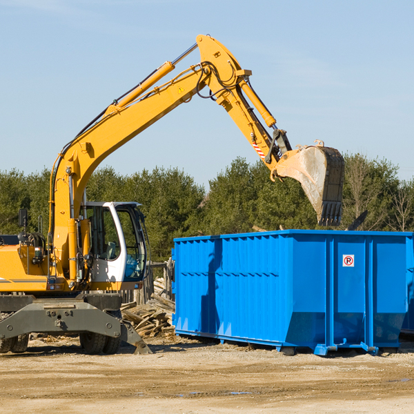 what size residential dumpster rentals are available in Dunlo PA